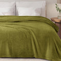 Exclusivo Mezcla Soft Plush Fleece Throw Blanket for Couch Camel