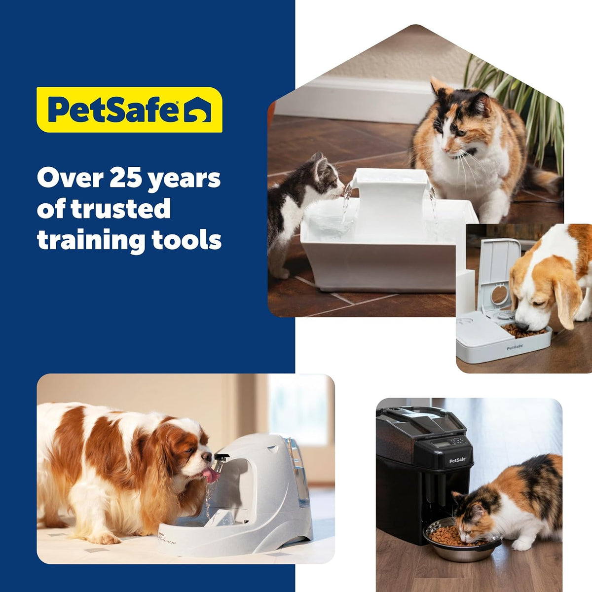 PetSafe Drinkwell Dog and Cat Water Fountain Cleaning Kit, 3 Brushes, Blue, 1 3/8', 1 5/8', 2' brushes (535855) | 3-Brush Set, Plastic-Wrapped Steel Shafts Resist Rust, Flared Sponge Tip for Deep Cleaning, Fits All Drinkwell Fountains