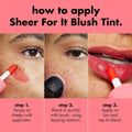 e.l.f. Sheer For It Blush Tint, Multi-Use, Long-Lasting Lip & Cheek Makeup, Creates A Natural Flush Finish, Vegan & Cruelty-Free, Cherry Cola