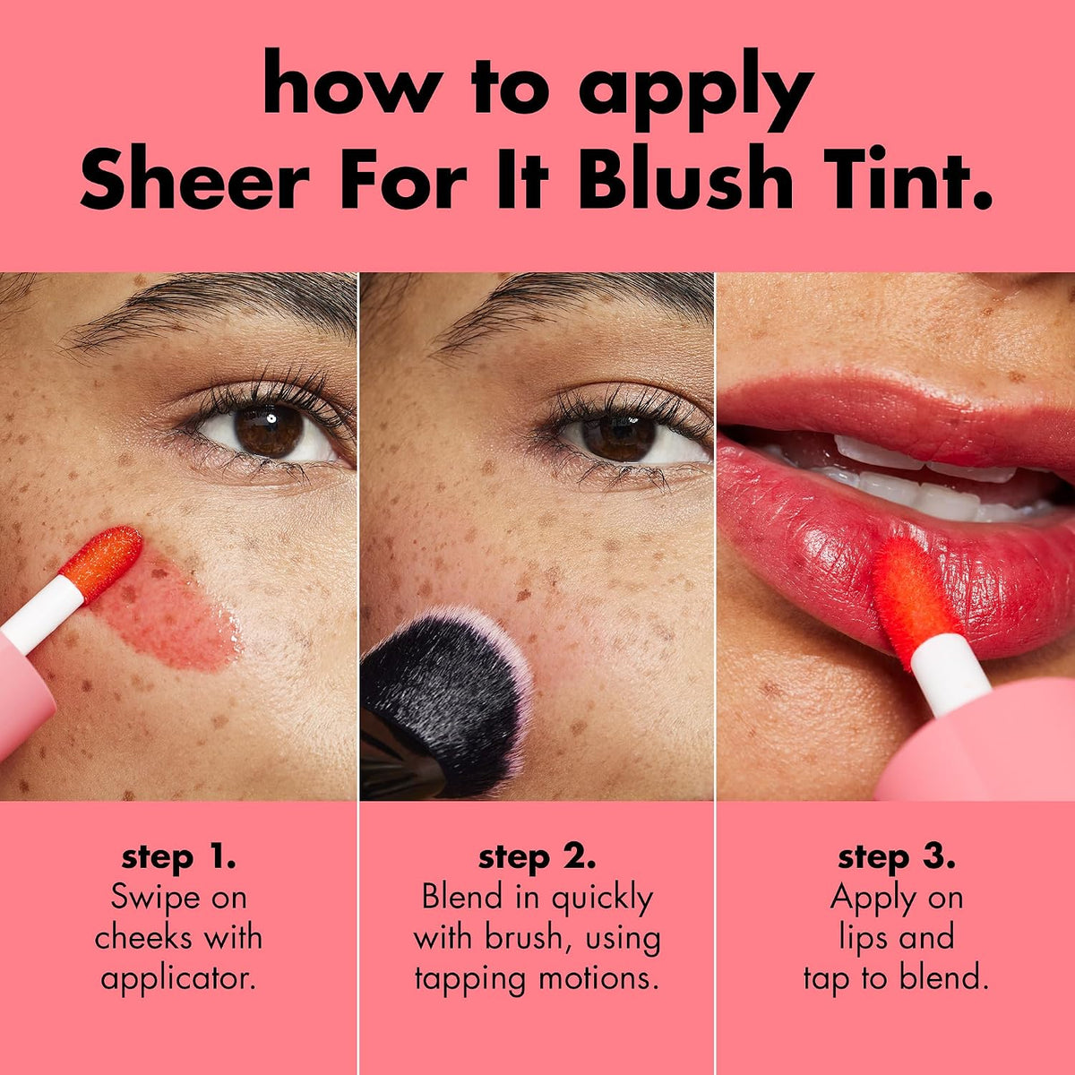 e.l.f. Sheer For It Blush Tint, Multi-Use, Long-Lasting Lip & Cheek Makeup, Creates A Natural Flush Finish, Vegan & Cruelty-Free, Cherry Cola