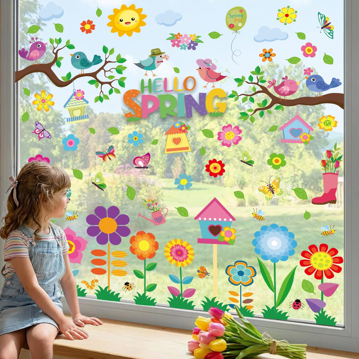 Halloween Window Clings Stickers Decor Fall Halloween Decorations Indoor