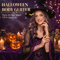 Halloween Body Glitter Stick for Face and Hair, Bat Cross Ghosts Sequins