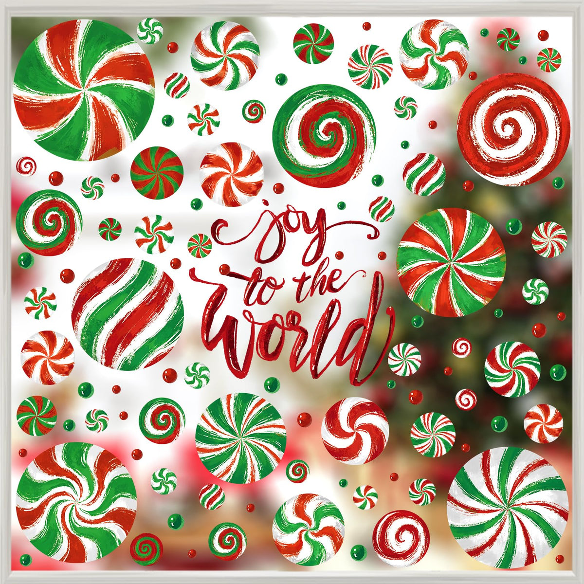 DULEFUN Christmas Window Clings, Gingerbread Man Candy Window's Stickers