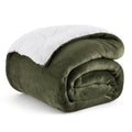 Bedsure GentleSoft Sherpa Fleece Throw Blanket for Couch, Non-Heated, Thick and Warm Throw for Women and Men, Soft Fuzzy Plush Weight Blanket for Winter, Navy, 50x60 Inches