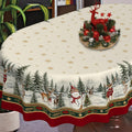 Fall Thanksgiving Tablecloth Waterproof Pumpkin Table Cloths for Autumn Harvest Indoor Outdoor Dining Room Decor-60 * 84" Oval
