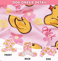 Dog Pajamas for Small Dogs Stretchy Chihuahua Clothes Summer Doggie Onesie Cute Puppy Pjs Girl Boy Pet Clothing Cat Onesie (Duck, Small)