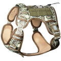 Auroth Tactical Dog Harness for Large Dogs No Pull Adjustable Pet Harness Reflective K9 Working Training Easy Control Pet Vest Military Service Dog Harnesses Army Yellow L