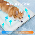 Self Warming Cat Bed, Reversible Cooling Mat for Cats, Gray, 18 x 24 Inches