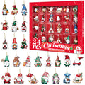 Mini Christmas Ornaments 24pcs, Miniature Christmas Tree Ornaments Set