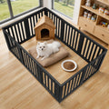 Dog Playpen, Clear Dog Pen, Dog Pen Indoor, Easy to Install and Remove Dog Play Pen, Puppy Playpen Suitable for Dogs, Cats,Dog Playpen Indoor (White, 23.6 inch Height, 8 Panels)