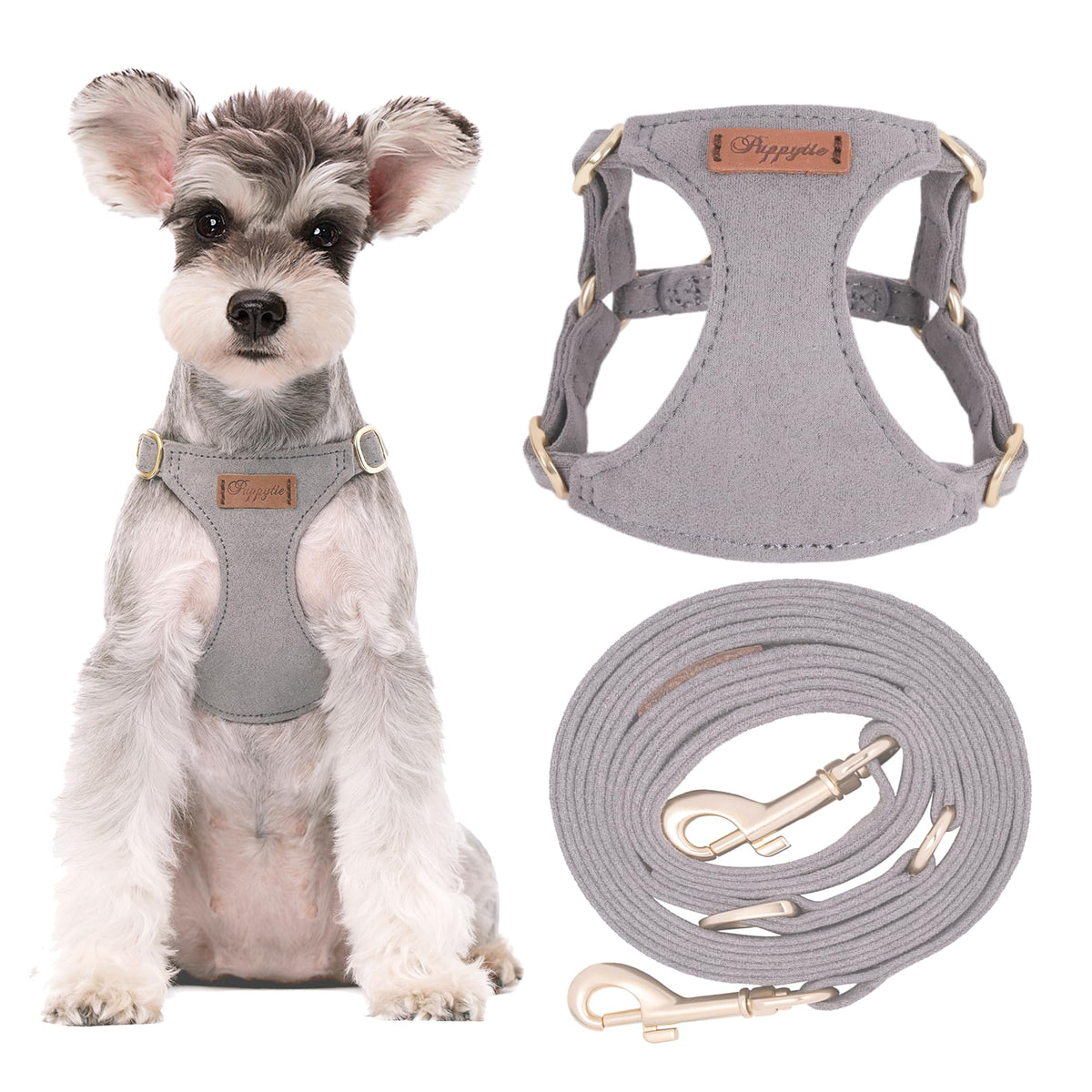 Puppytie xs Dog Harness with Multifunction Dog Leash,Soft Adjustable No Choke Escape Proof Pet Harness Vest,red-Camellia,XS