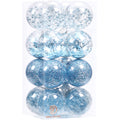 Sea Team 30-Pack Clear Christmas Ball Ornaments with Fillers, Champagne