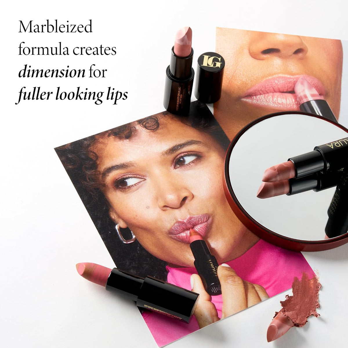 LAURA GELLER NEW YORK Italian Marble Sheer Lipstick - Honey Bun - Hydrating & Lightweight - Vitamin E & Caster Seed Oil - Cream Finish