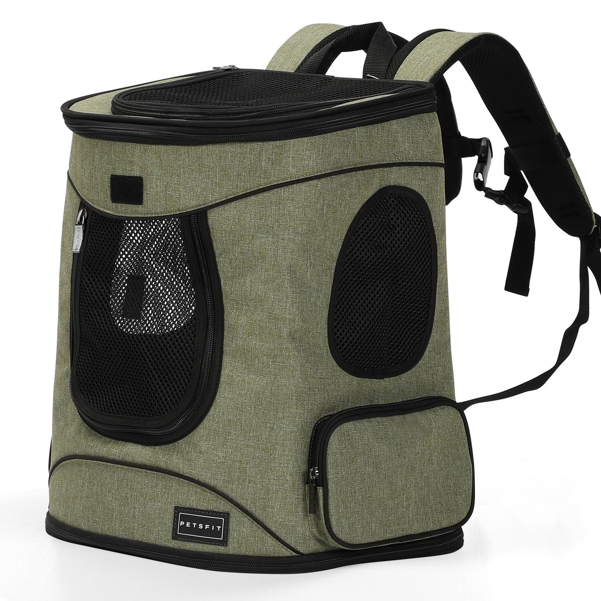 Petsfit Dog Backpack Carrier with Upgrade Waist Cushion Design to Better Fit The Waist, Suitable for Small and Medium Dogs Cats, and Rabbits up to 18 Pounds