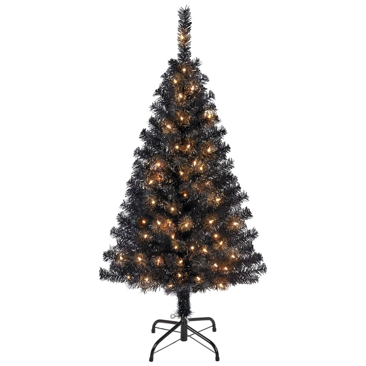 Yaheetech 6ft Pre-lit Christmas Tree with 300 Warm White Lights, Green