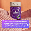 OLLY Sleep Gummies for Adults, 3 mg Melatonin Gummies with L-Theanine, Sleep Support for Restful Sleep*, Non-Habit Forming Sleep Support*, BlackBerry Zen, Gluten Free, 90 Count