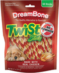 DreamBone Twist Sticks Chews for Dogs, Treat Your Dog to Easy-to-Digest Rawhide-Free Chews Made with Real Vegetables and Chicken, 50 Count