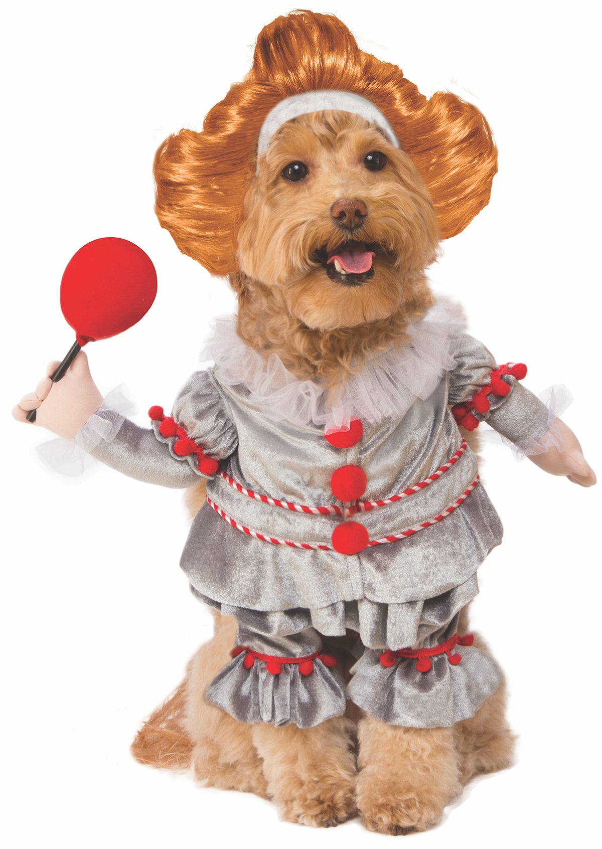 Rubies IT Movie: Pennywise Pet Costume for for Dogs or Cats, XL
