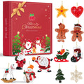 Mini Christmas Ornaments 24pcs, Miniature Christmas Tree Ornaments Set