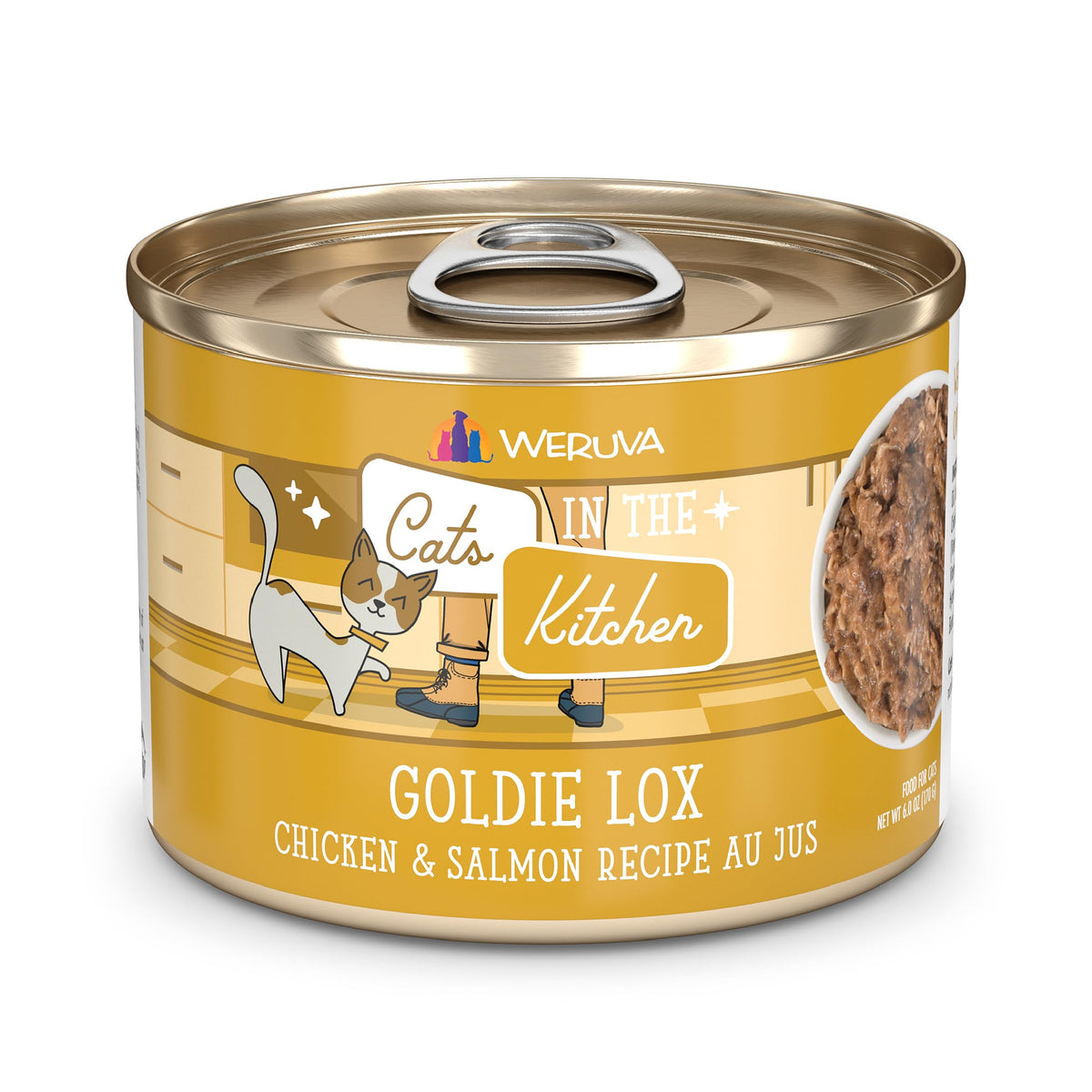 Weruva Cats in The Kitchen, Kitchen Cuties Variety Pack, Wet Cat Food, 3.2oz Can (Pack of 12)