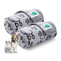 Luciphia Fluffy Paw Print Dog Blanket Large/Medium/Small, Soft Fleece Throw