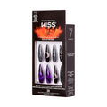KISS Special Design Halloween Fake Nails, Glow-In-The-Dark, Style ‘Trick or Treat’, with Pink Gel Nail Glue, Mini Nail File, Manicure Stick, & 28 False Nails