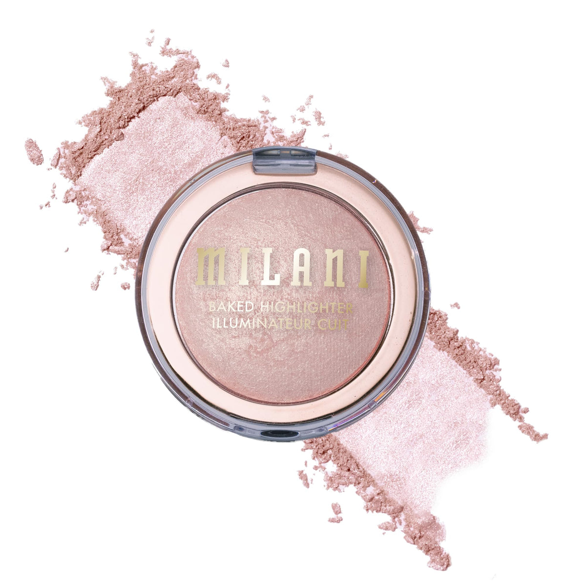Milani Baked Highlighter - Long-Lasting Powder for Natural Radiant Glow- Buildable & Blendable Face Makeup with Lit-From-Within Finish- Vegan, Cruelty-Free & Talc-Free, Made in Italy, Champagne D'oro