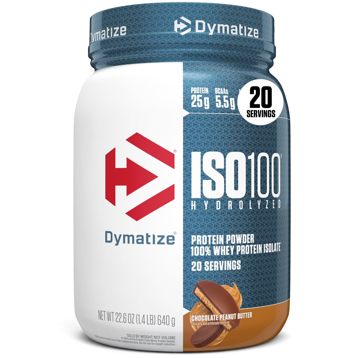 Dymatize ISO 100 Whey Protein Powder with 25g of Hydrolyzed 100% Whey Isolate, Vanilla 5 Pound, Package may vary