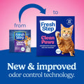 Fresh Step Clean Paws Multi Cat Clumping Litter with Febreze Freshness, Ammonia Block Technology, Low Tracking, 22 lb. Box
