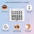 Falscara Collection Lash Extension Kit Multi Pack, Extra Drama Wisps Eyelash Clusters, Featherlight False Eyelashes, 18mm-20mm Ultra Glam Volume Lash Extension Wisps, 30 Lash Clusters