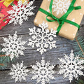 kockuu Christmas Decorations Snowflake Ornament White for Tree Decor Craft