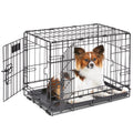 MidWest Homes for Pets 30-Inch iCrate for Medium Breeds, 21-40 lbs, Single Door Folding Dog Crate with Divider Panel, Leak-Proof Tray & Secure Latch, Portable, Durable & Easy to Assemble