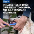 C.E.T. Oral Hygiene Kit for Dogs, Poultry flavor Toothpaste with Toothbrush