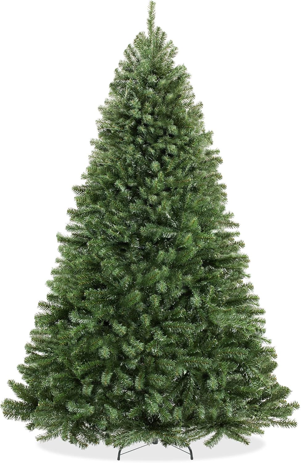 Casafield 7.5FT Realistic Green Spruce Unlit Artificial Holiday Christmas Tree with Sturdy Metal Stand