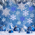 Dilunave 40 Pcs Glacier Christmas Snowflake Ornaments for Xmas Tree