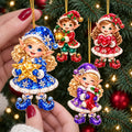 16Pcs Gingerbread Cat Christmas Ornaments