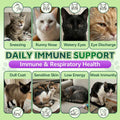 Lysine for Cats, L-Lysine for Cats Chews & Lysine Treats, 500 Chews, Immune Support with L-Lysine Supplement, Colostrum, Quercetin & Omega-3, Respiratory, Sneezing, Runny Nose, Eye, Chicken Flavor