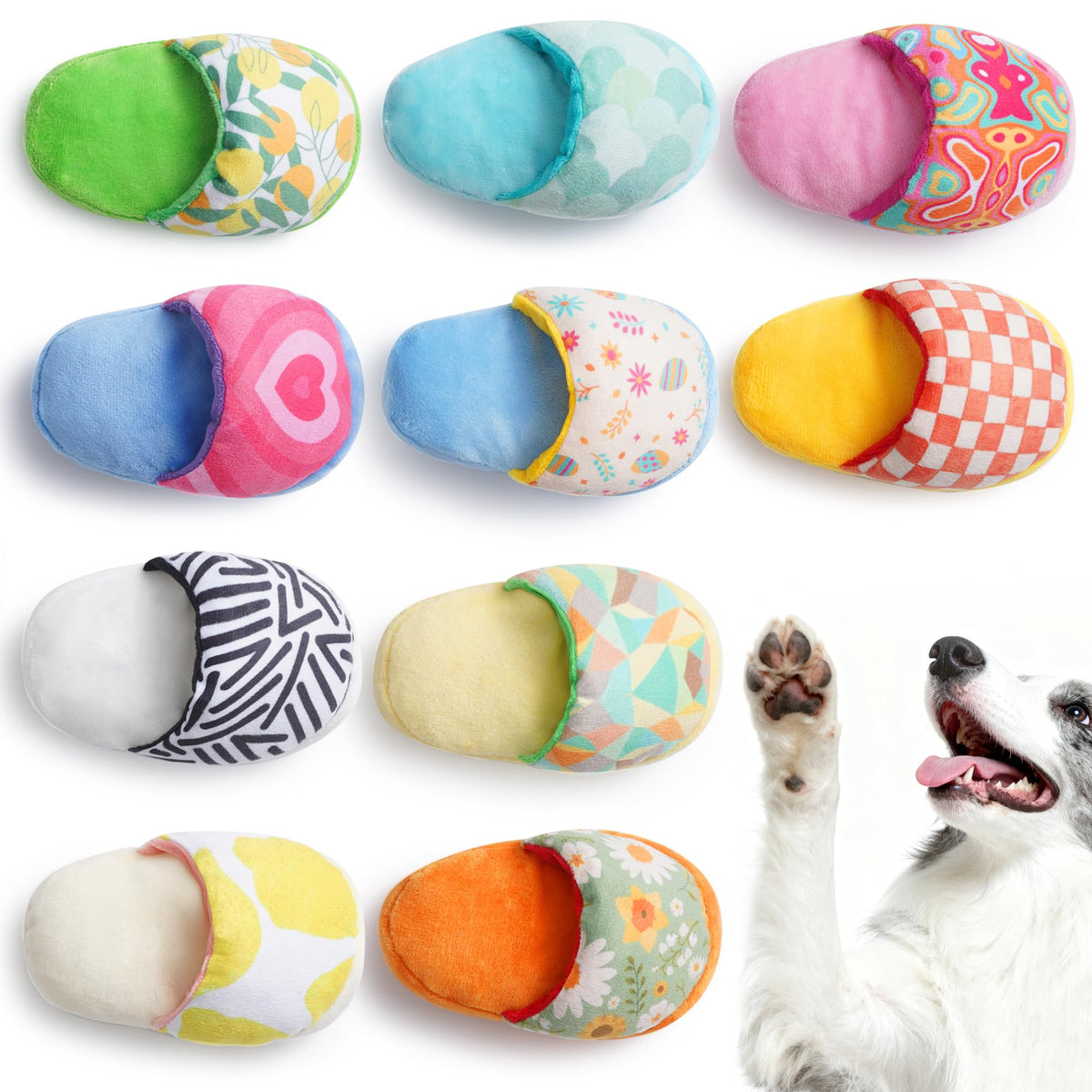 Nocciola Squeaky Bread Stuffed Dog Toys Pack - Puppy Toys with Grocery Bag to Keep Them Busy, Small Dog Toys for Boredom, Durable Snuffle Dog Toys for Small Medium Breeds Pet Gift