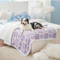 LE SURE Waterproof Dog Blankets for Small Dogs Cute Cozy 3D Jacquard,25x35