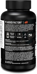 Jacked Factory Burn-XT Max - High-Performance Thermogenic Fat Burner & Appetite Suppressant for Weight Loss w/PurCaf Organic Caffeine, MitoBurn, Green Tea, Acetyl L Carnitine & More - 90 Capsules