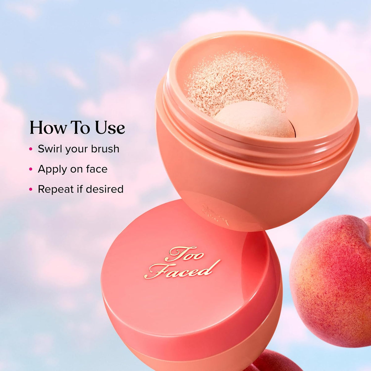 Too Faced Peach Perfector Loose Setting Powder | Translucent, Light Weight, Setting Powder Makeup for Oil Control & Shine Free Finish
