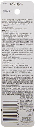 L'Oreal Paris Makeup Brow Stylist Definer Waterproof Eyebrow Pencil, Ultra-Fine Mechanical Pencil, Draws Tiny Brow Hairs and Fills in Sparse Areas and Gaps, Brunette, 0.003 Ounce (1 Count)