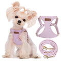Puppytie xs Dog Harness with Multifunction Dog Leash,Soft Adjustable No Choke Escape Proof Pet Harness Vest,red-Camellia,XS