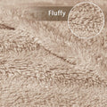 Exclusivo Mezcla Soft Plush Fleece Throw Blanket for Couch Camel