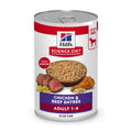 Hill's Science Diet Adult 1-6 Wet Dog Food, Beef & Vegetables, 12.8 oz. Cans, 12-Pack