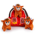 Outward Hound Hide-A-Squirrel Dog Toy – Interactive 2‑in‑1 Plush Puzzle with 6 Squeaky Removable Squirrels, X-Large