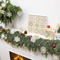 Wooden Snowflakes Ornaments Rustic Christmas Decorations for Tree Crafts