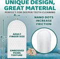 Premium Teeth Cleaning Wipes for Dogs & Cats - 50 Pcs - Pet Dental Care Finger Pads for Fresh Breath & Oral Hygiene - Embossed Pattern & Nano Plastic-Dotting to Remove Plaque & Tartar