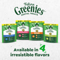 Greenies Cat Treats, Feline Veterinarian-Recommended Adult Natural Dental Cat Treats, Oven Roasted Chicken Flavor, 4.6 oz. Pouch