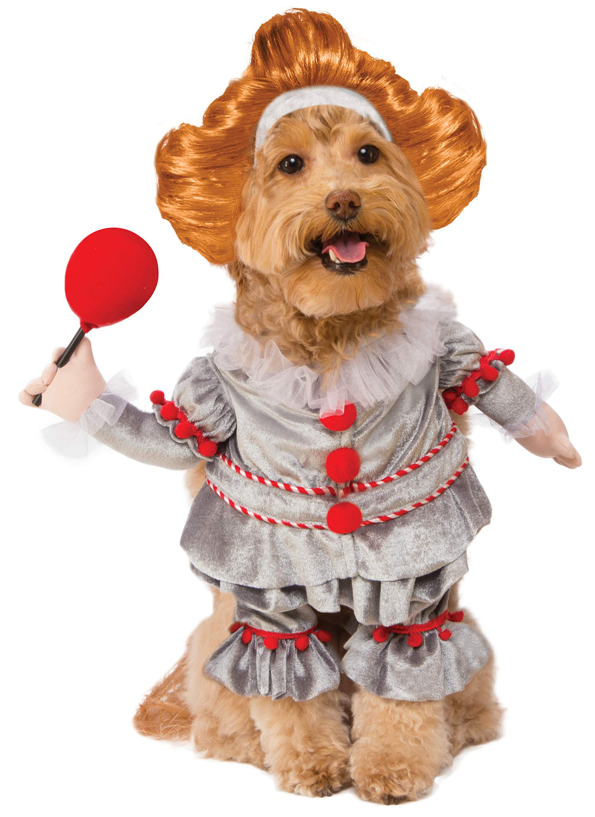 Rubies IT Movie: Pennywise Pet Costume for for Dogs or Cats, XL